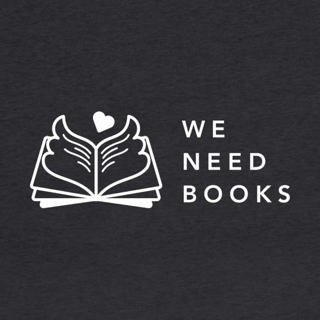 We Need Books (white transparent logo) by weneedbooks